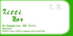 kitti mor business card